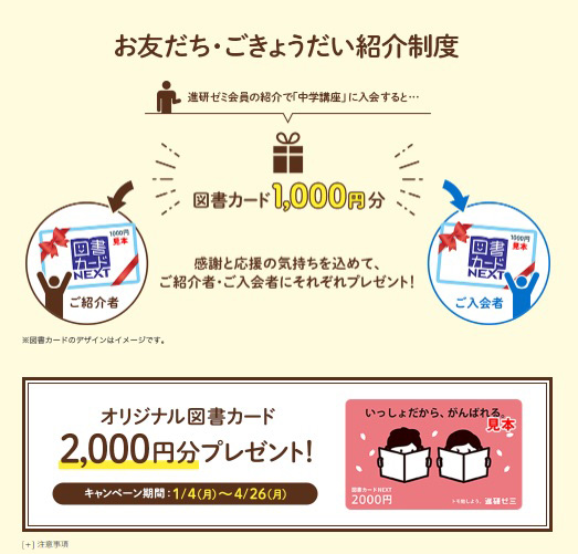チャレンジ紹介制度のプレゼント